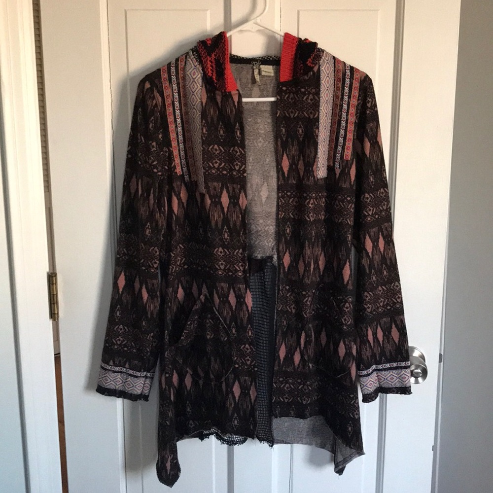 BKE Hooded Cardigan